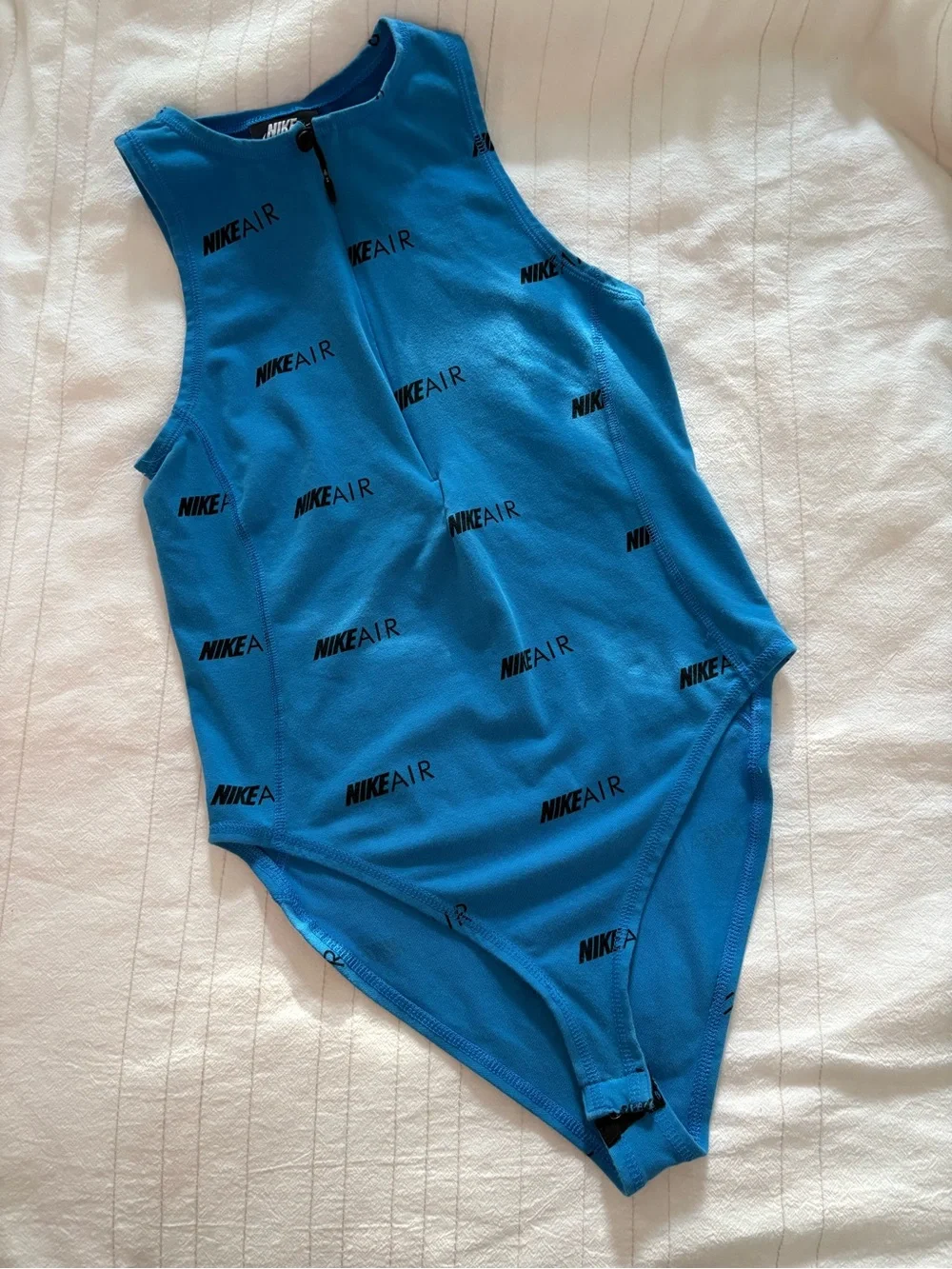 NIKE‎ AIR Women's Royal Blue Sleeveless Bodysuit Size Small Causal Workout Train